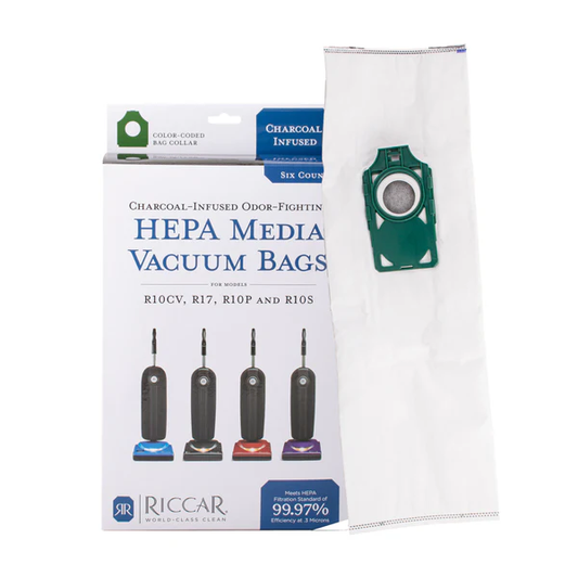 Riccar Charcoal Infused Hepa Media Vacuum Bags (R10)
